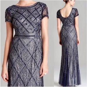 Adrianna Papell Beaded Evening Gown size 12